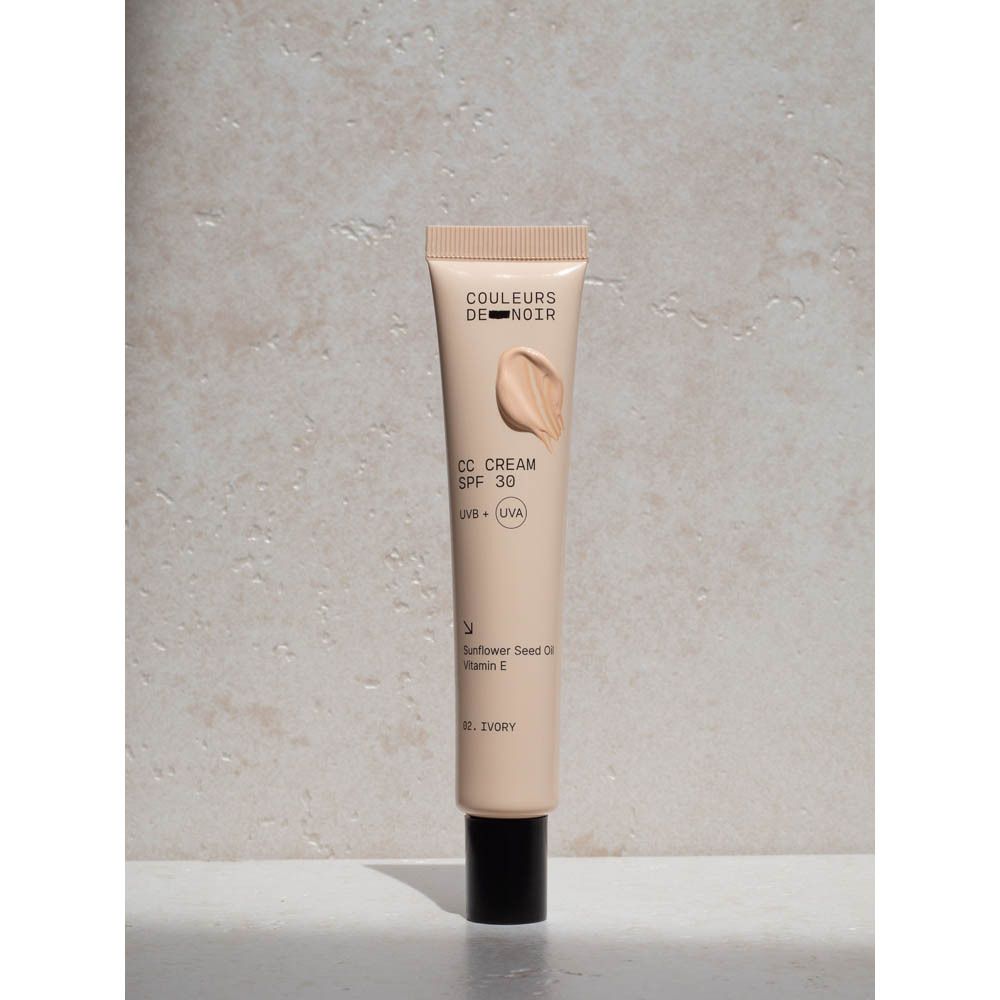 Couleurs de Noir CC CREAM BROAD SPECTRUM SPF30 02 Ivory