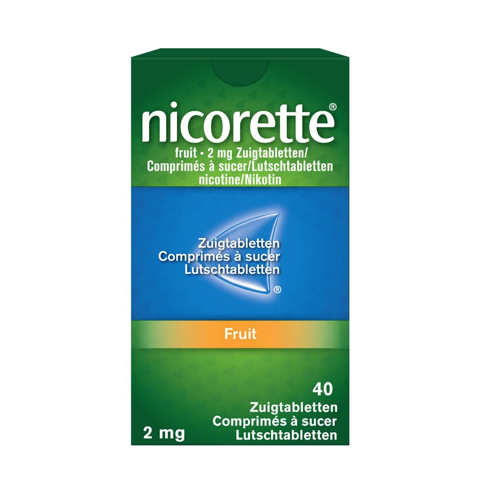 Nicorette® Comprimés à Sucer Fruit 2mg Nicotine | Arrêter de Fumer