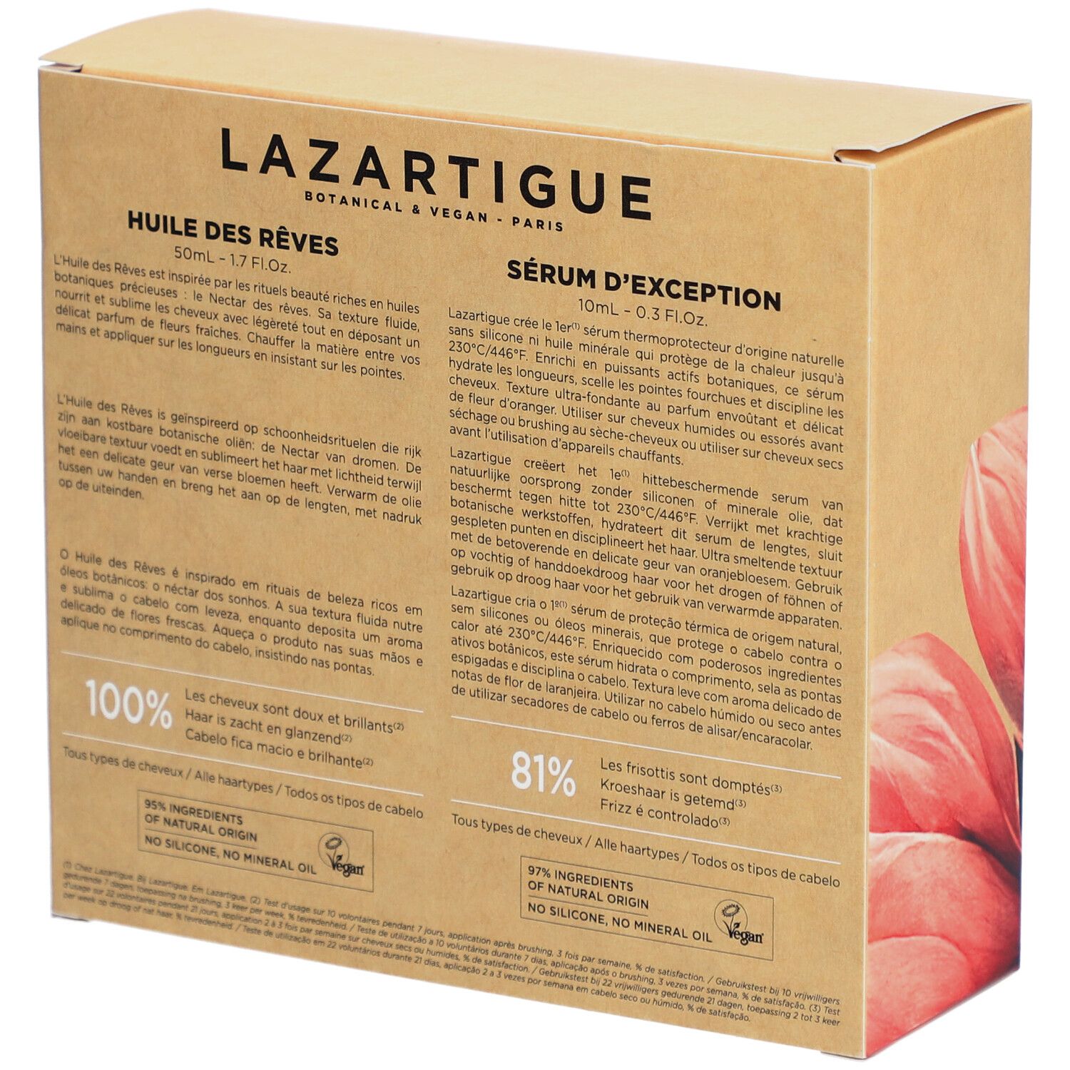Lazartigue Huile des Rêves 50 ml + Sérum Thermo-Protecteur 10 ml Offert