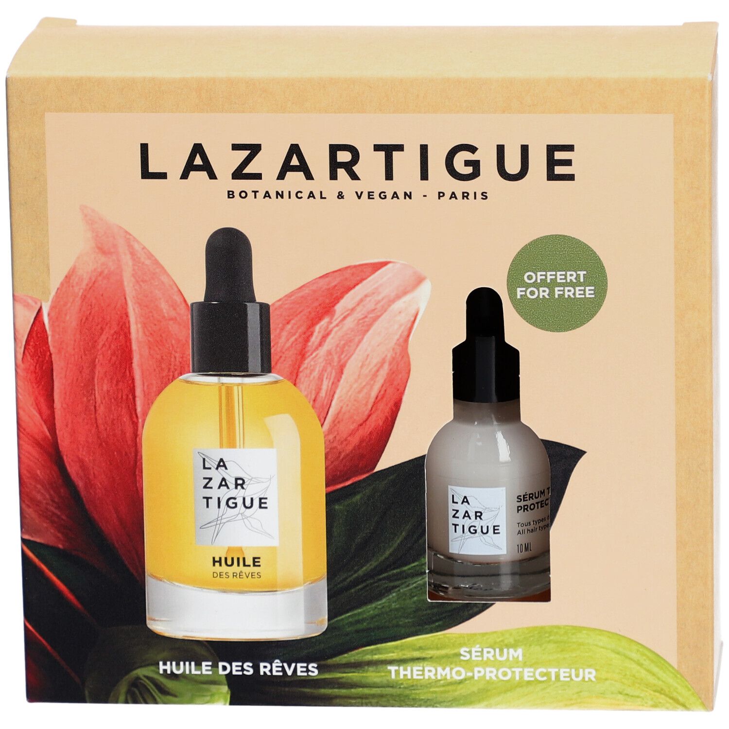 Lazartigue Huile des Rêves 50 ml + Sérum Thermo-Protecteur 10 ml Offert