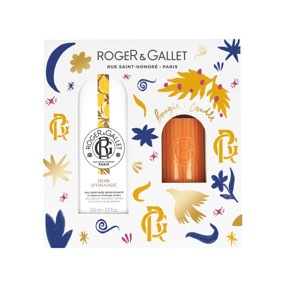 Roger & Gallet Set Noël Bois d'Orange Eau Parfumée + Bougie