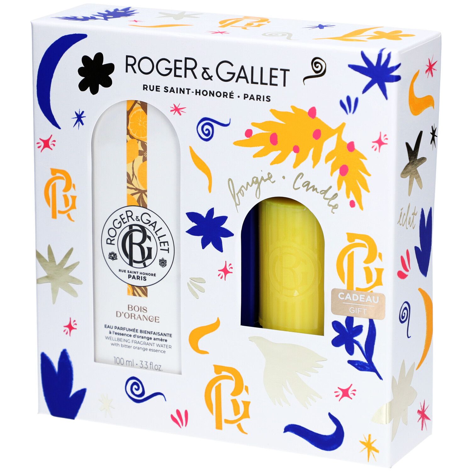 Roger & Gallet Set Noël Bois d'Orange Eau Parfumée + Bougie