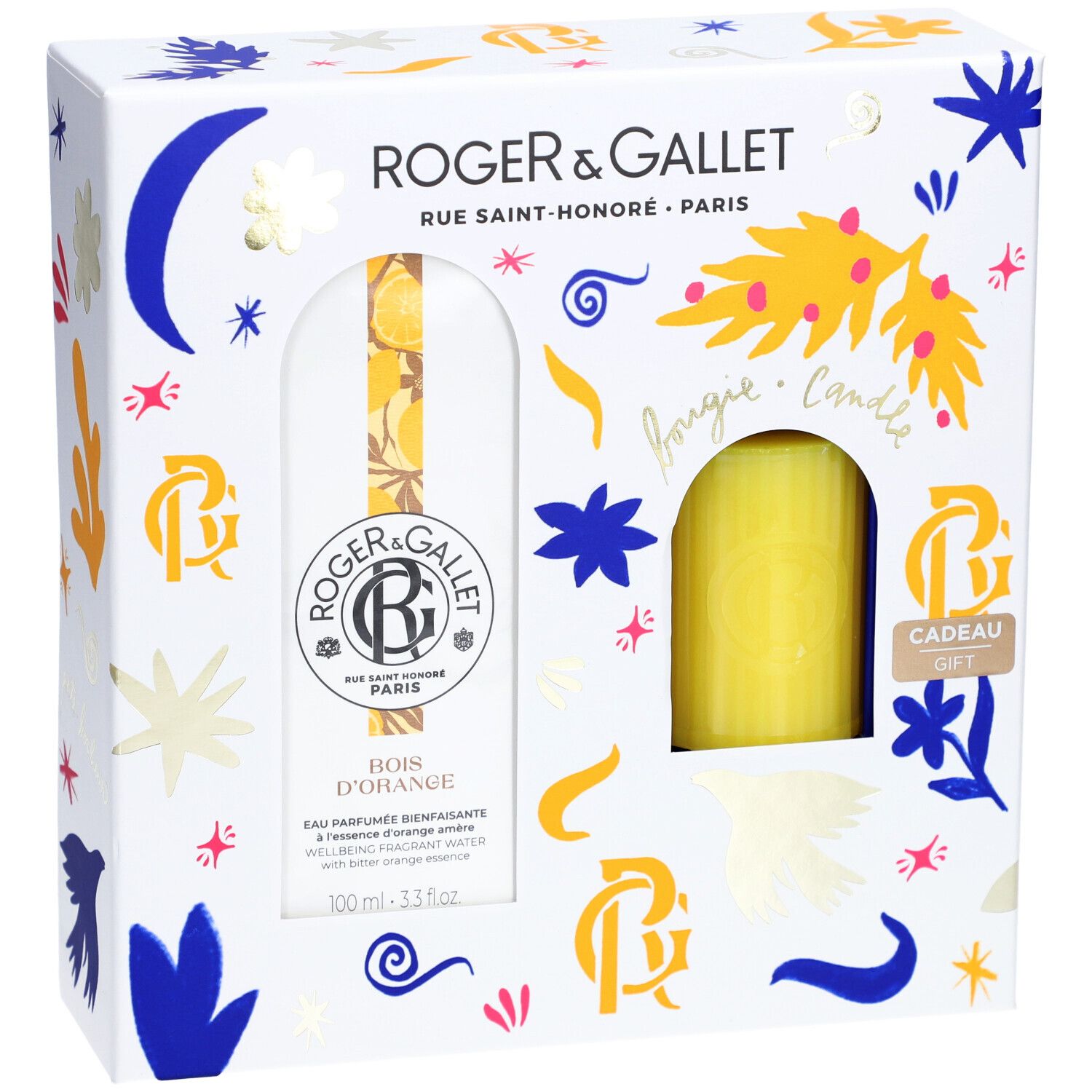 Roger & Gallet Set Noël Bois d'Orange Eau Parfumée + Bougie