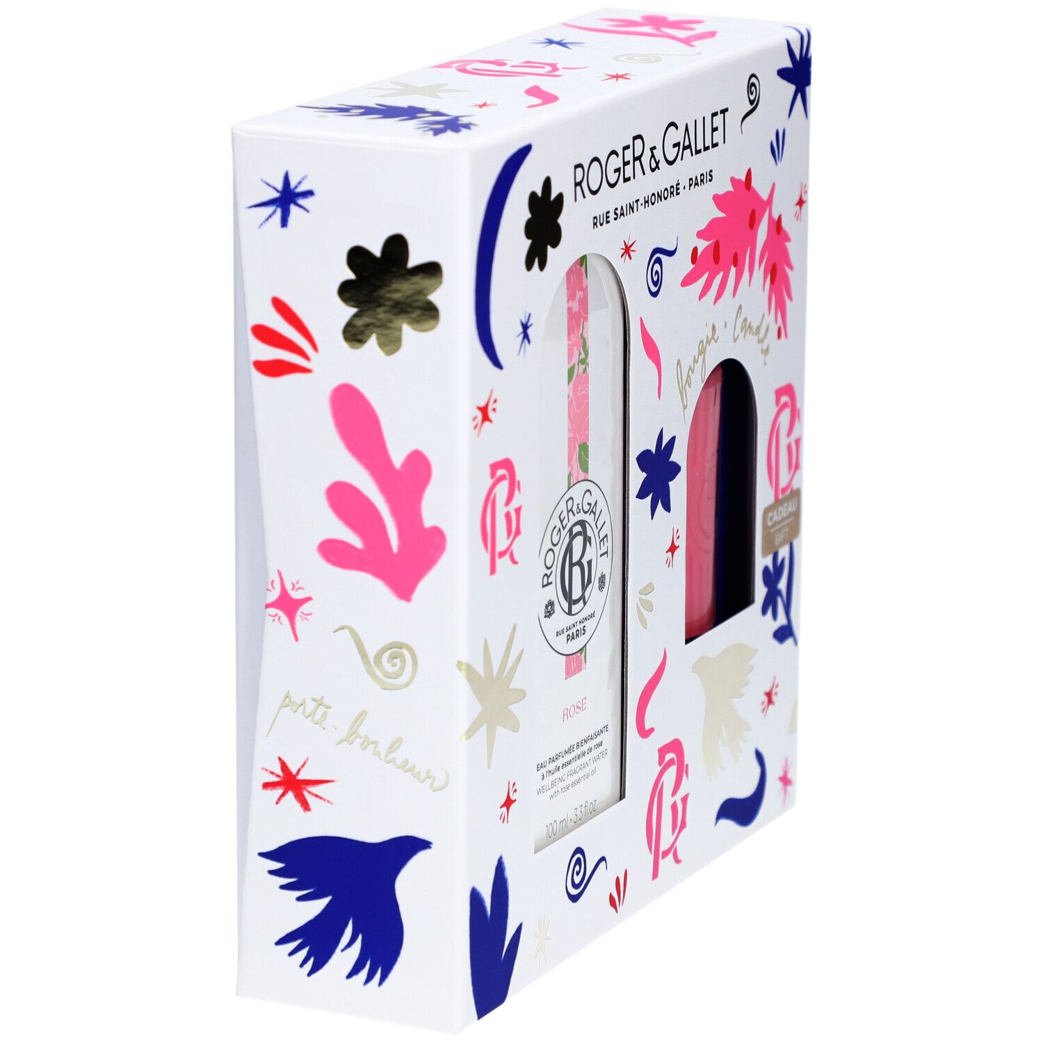 Roger & Gallet Rose Kerstpakket Eau Parfumée + Kaars