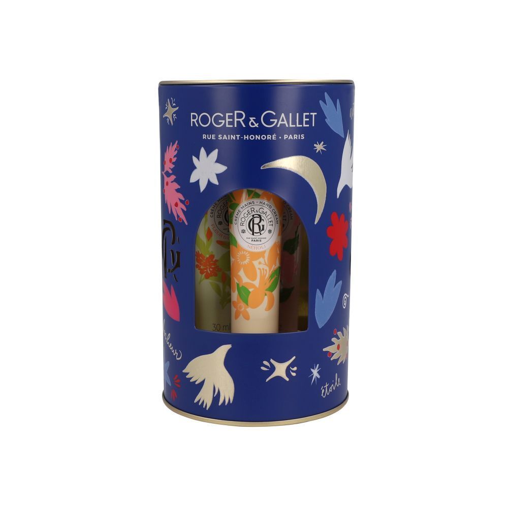 RogerGallet Set Noel 3 Creme Mains Nero Bois Or. Osm.