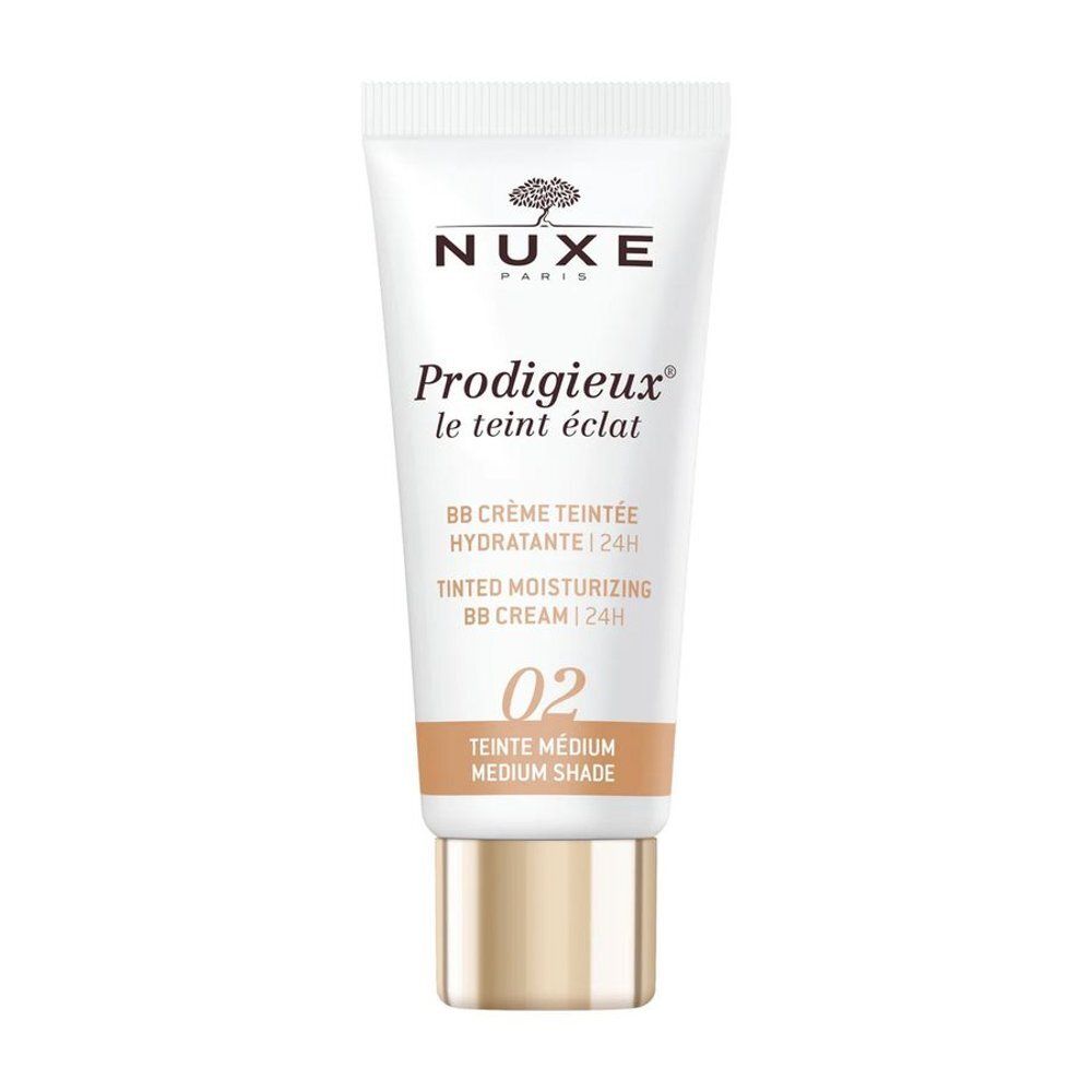 Tube de BB crème Nuxe, teinte 02 Medium, 30ml.