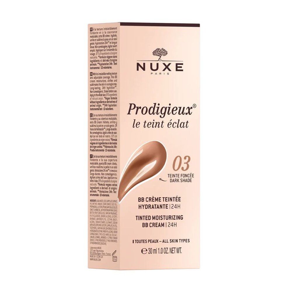 Nuxe Prodigieux BB Cream doos, donkere tint 03, 30ml.