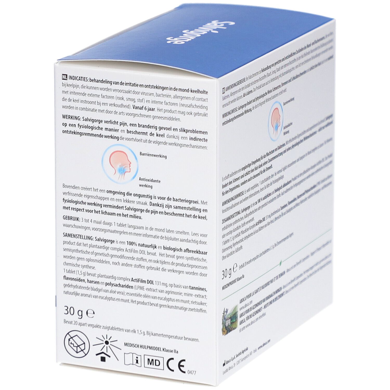 Aboca Salvigorge Zuigtabletten