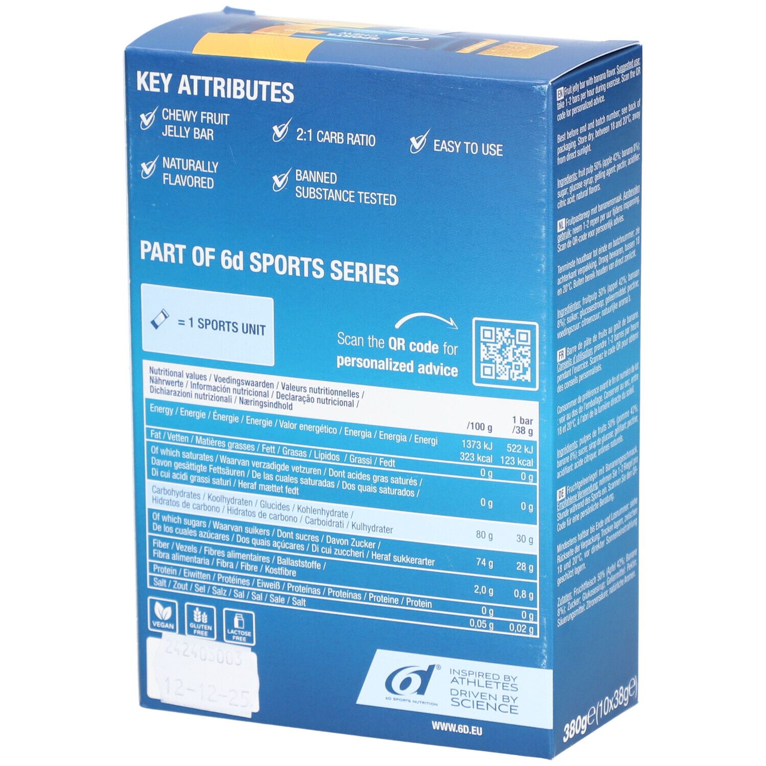 6D Sports Nutrition Chew - Banana