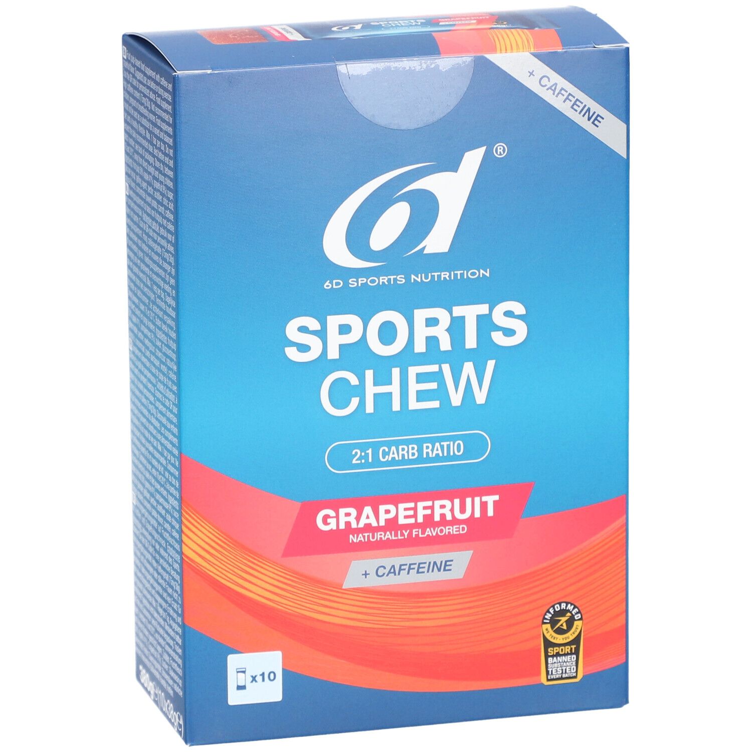 6d Sports Chew Grapefruit + Caffeine