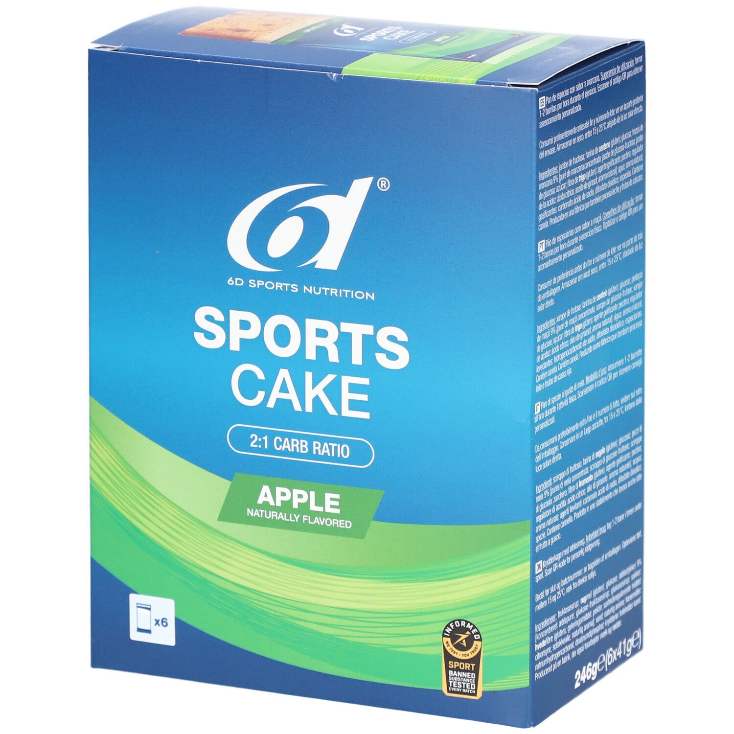 6D Sports Nutrition Cake - Apple