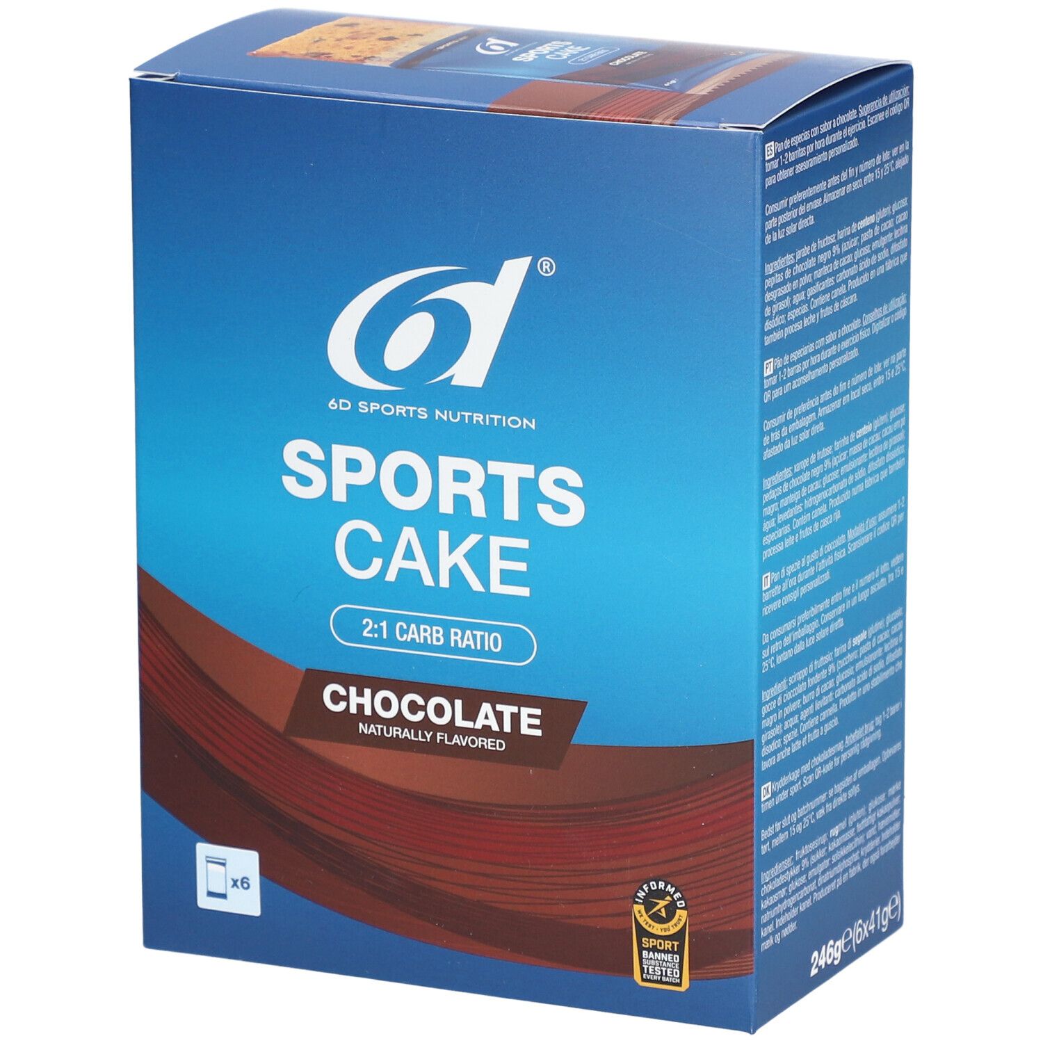 6D Sports Nutrition Cake - Chocolate