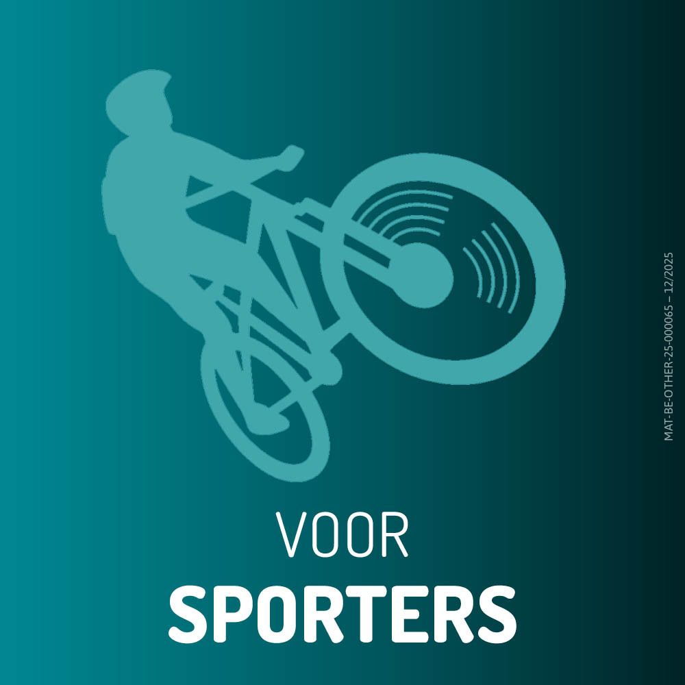 Promagnor Sport: Een stick met magnesium wordt getoond, inname: 1 per dag.