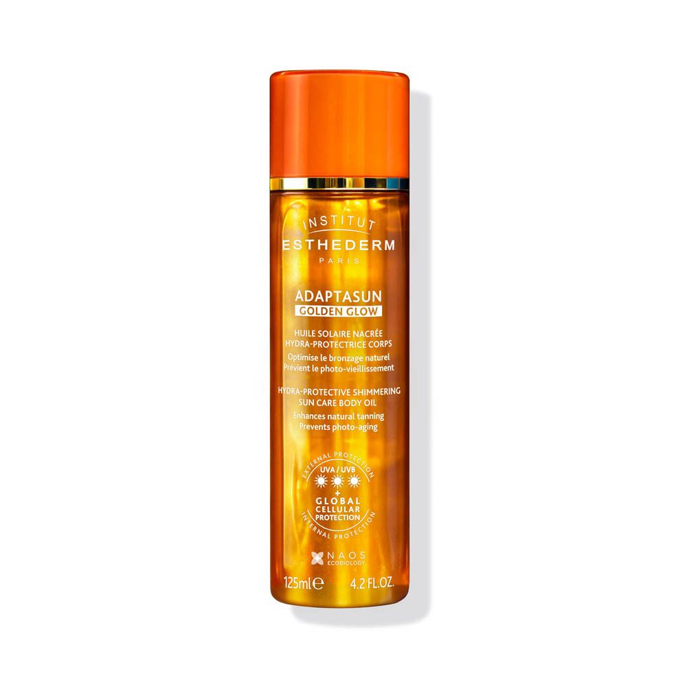 Institut Esthederm Golden Glow | Huile Solaire Nacrée Hydra-Protectrice Corps