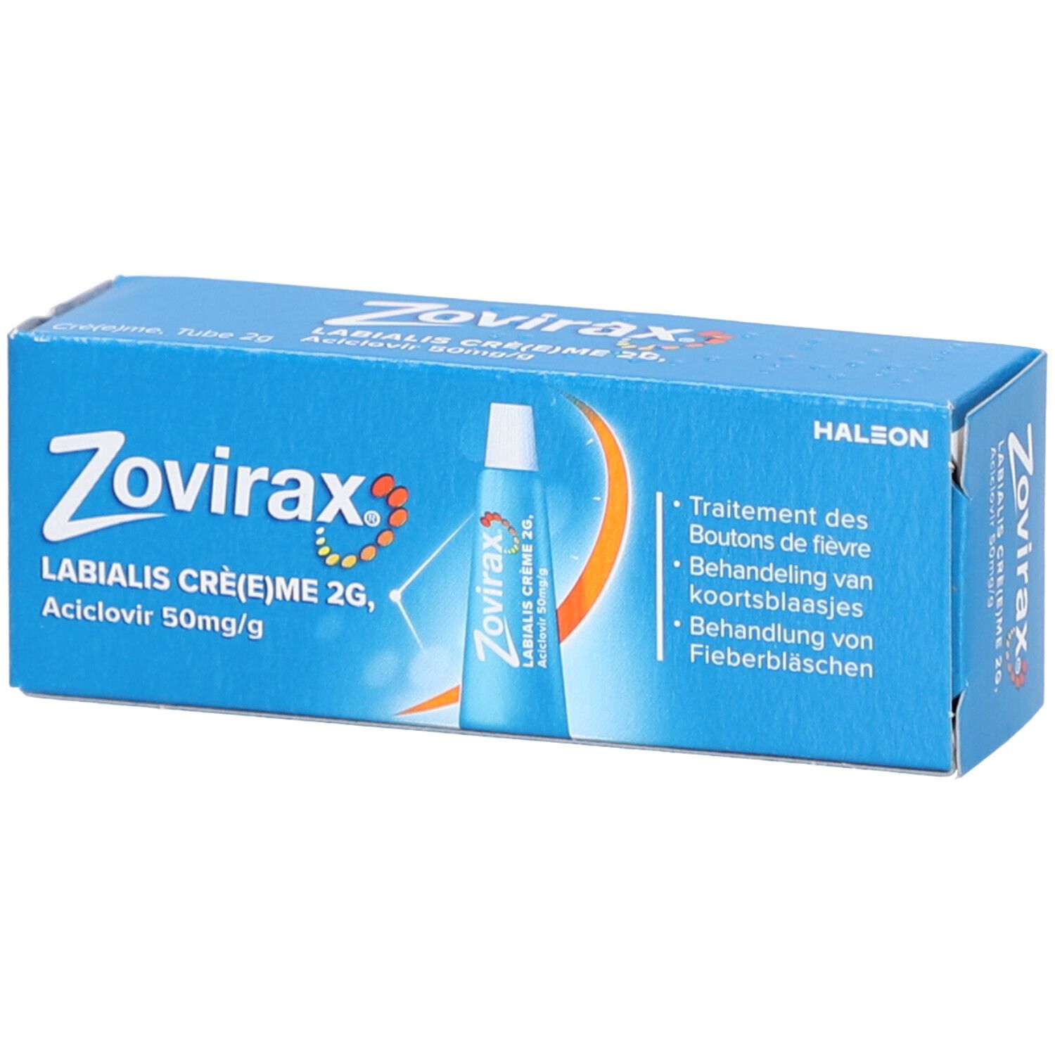ZOVIRAX Labialis 50 mg/g Crème Aciclovir
