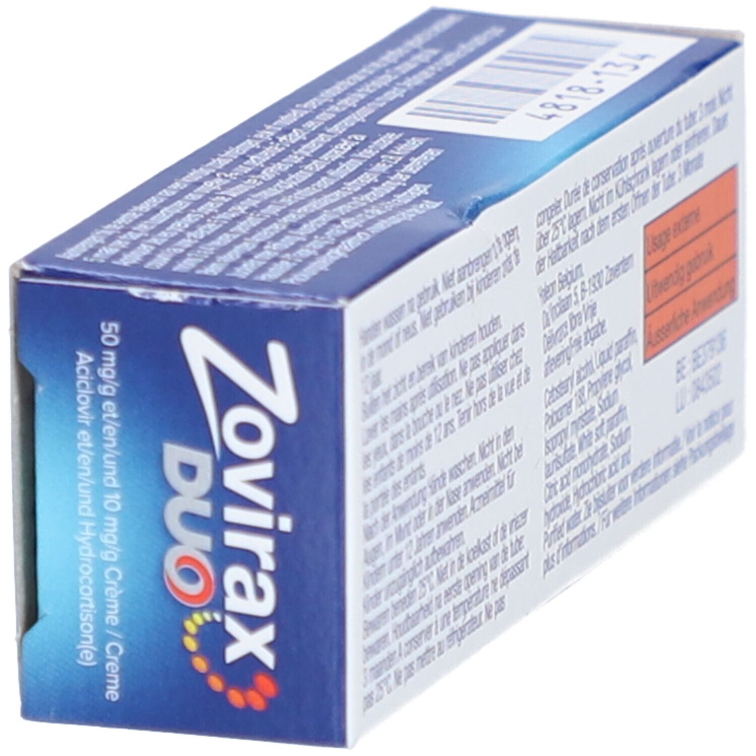 Zovirax Duo 50 mg/g en 10 mg/g Crème