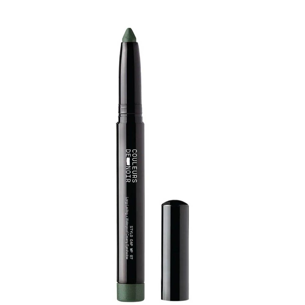 Couleurs de Noir oogschaduwstift, dop verwijderd. Donkergroene pen, zwarte dop.