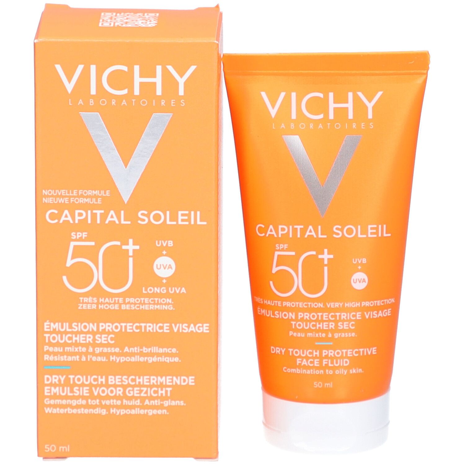 Vichy Capital Soleil Dry Touch Émulsion Protectrice Visage SPF50+