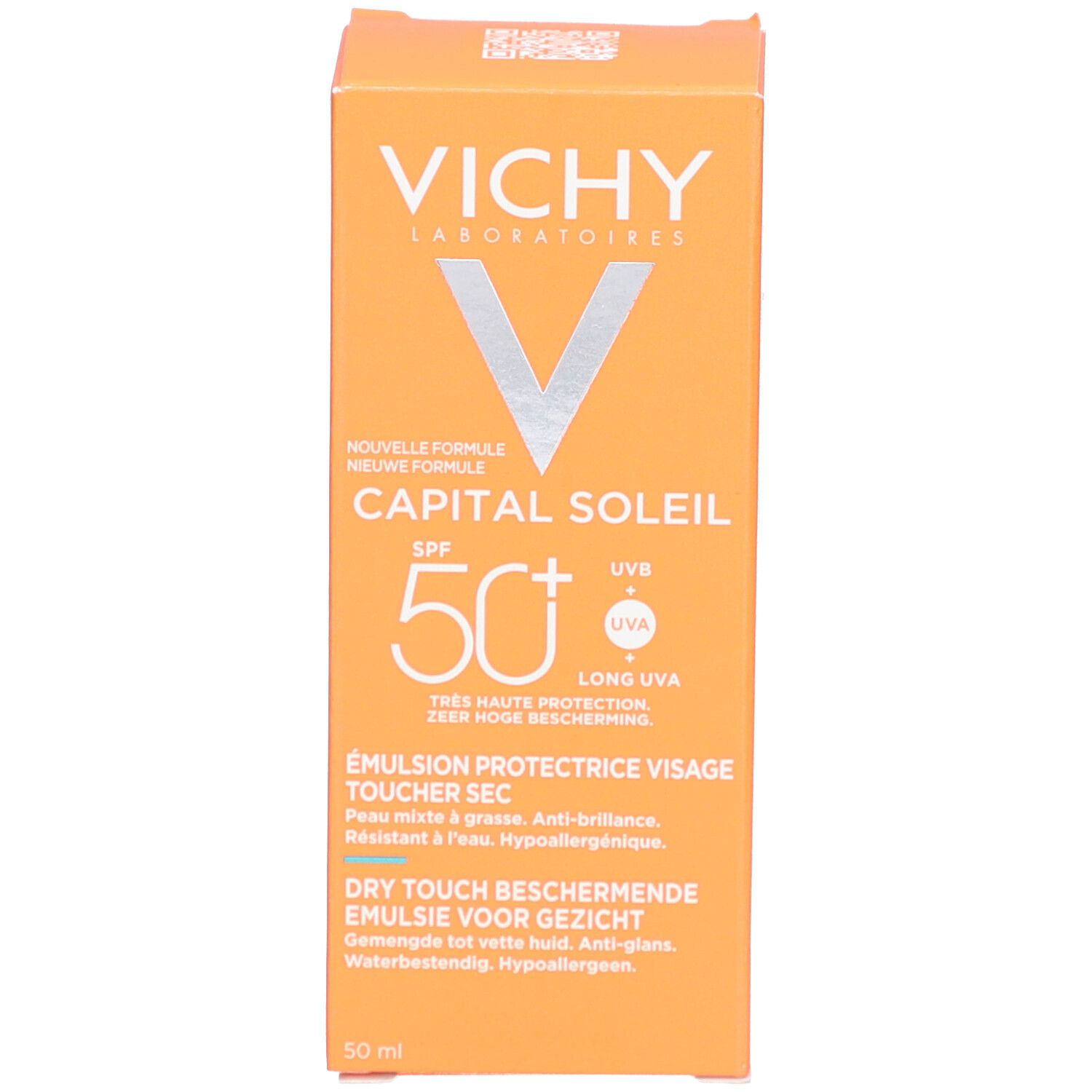 Vichy Capital Soleil Dry Touch Émulsion Protectrice Visage SPF50+