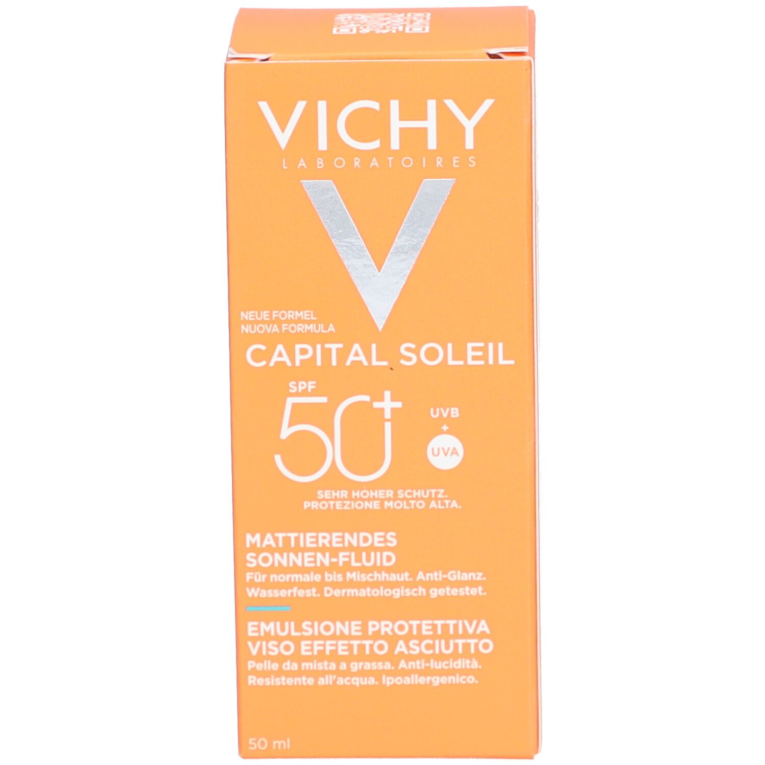 Vichy Capital Soleil Dry Touch Émulsion Protectrice Visage SPF50+