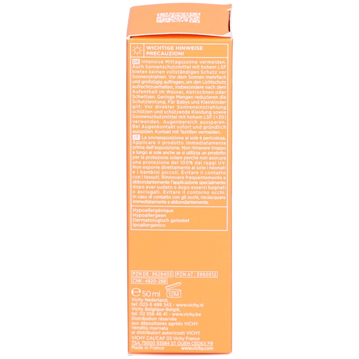 Vichy Capital Soleil Dry Touch Émulsion Protectrice Visage SPF50+