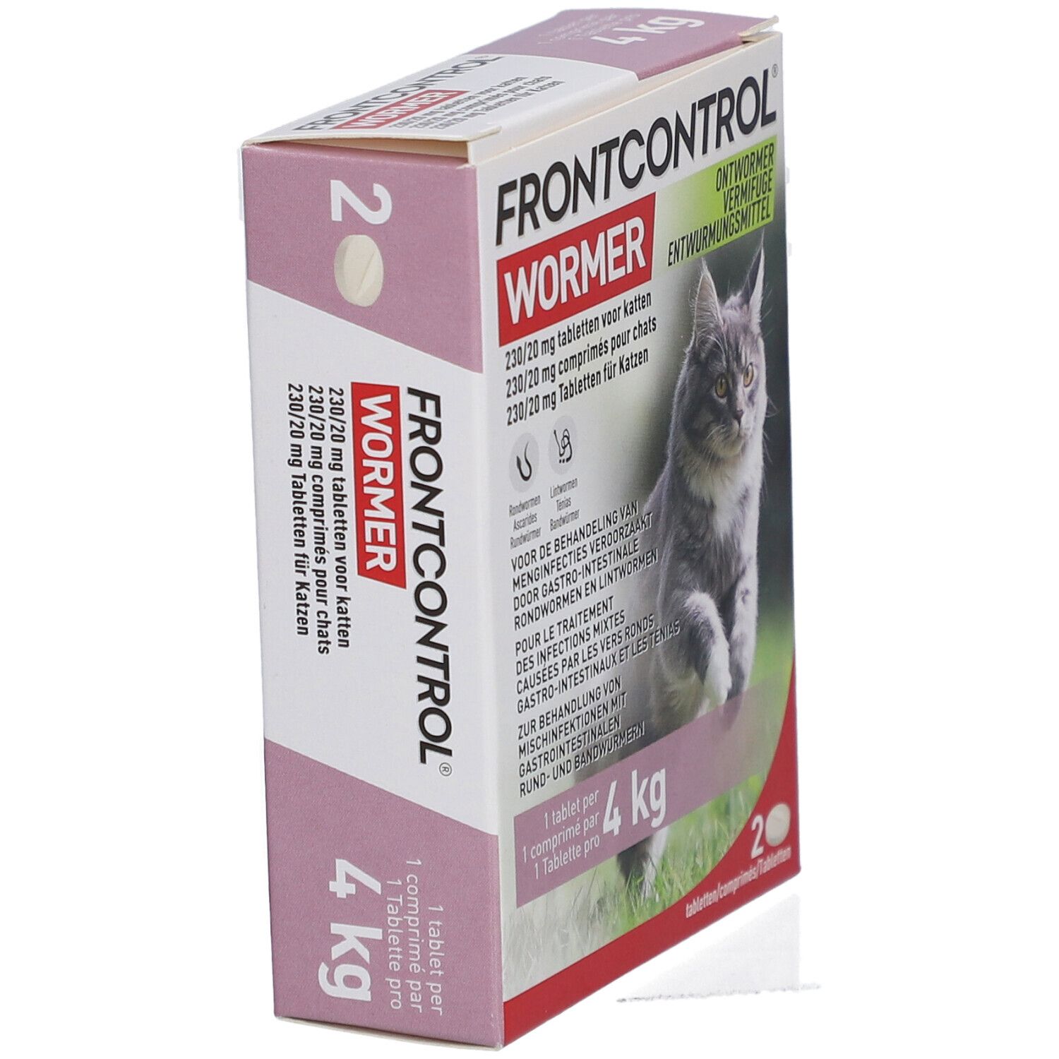 Frontcontrol Wormer 230mg/20mg Chat