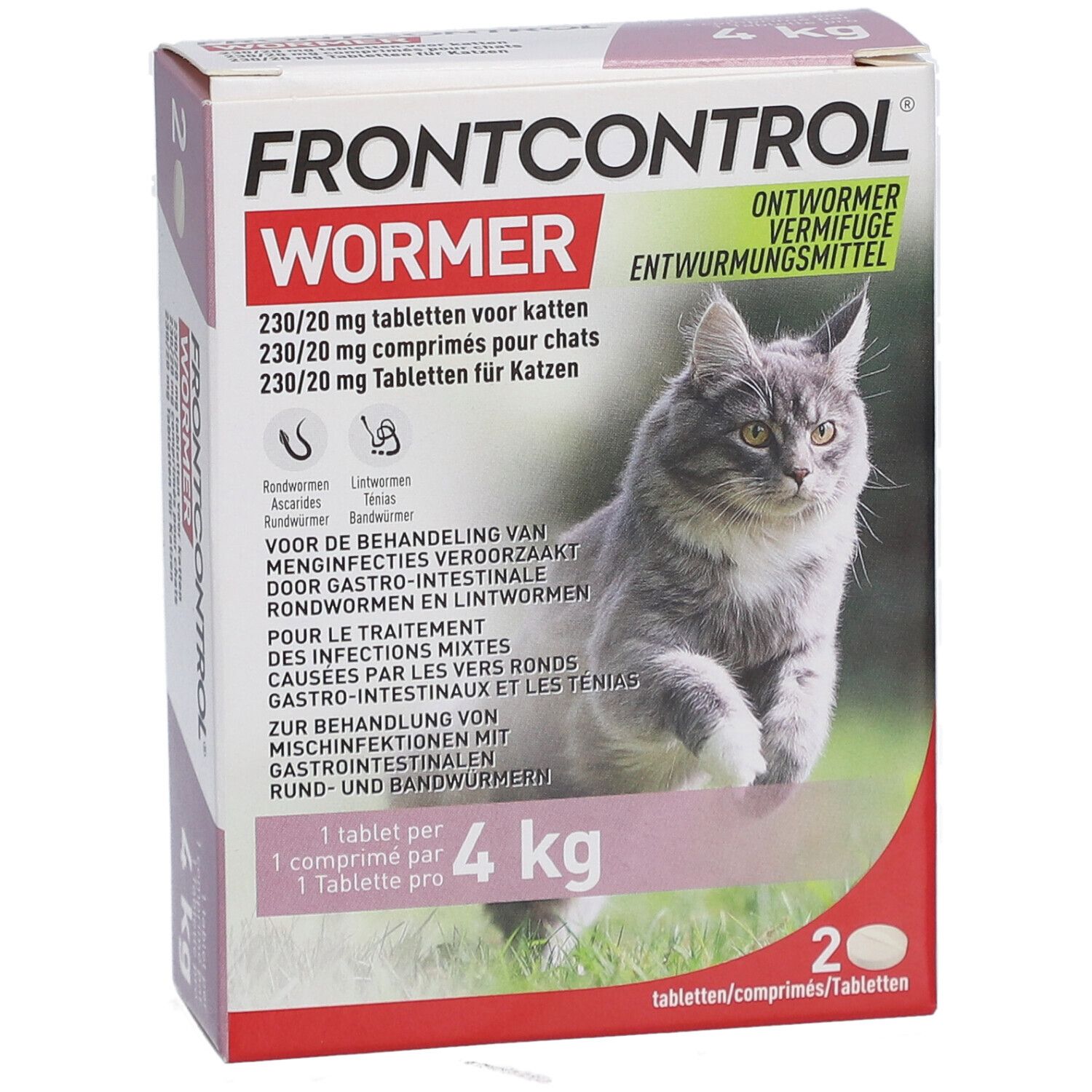 Frontcontrol Wormer 230mg/20mg Chat