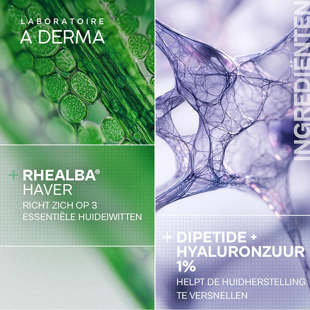 Achterkant van de A-Derma Epitheliale Ultra Repair crème tube.