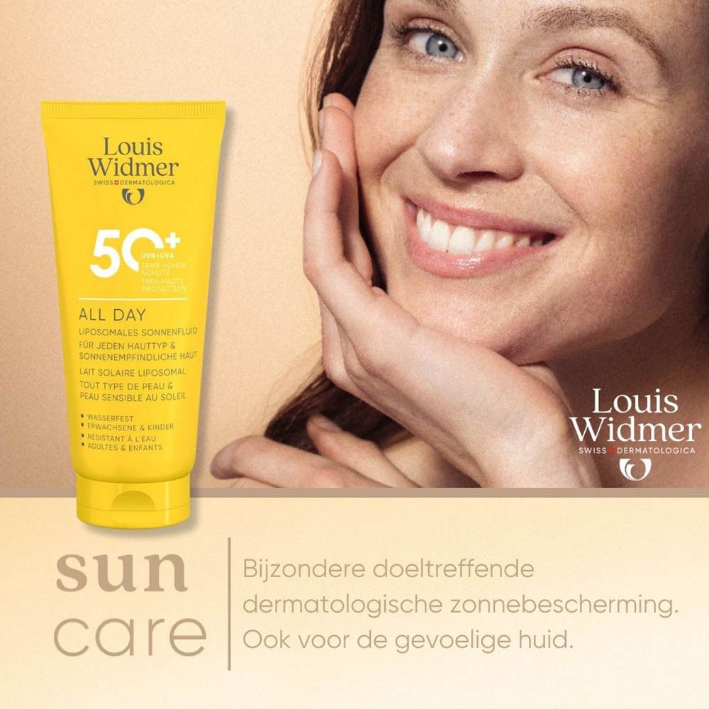 Louis Widmer All Day SPF50+ | Zonder Parfum