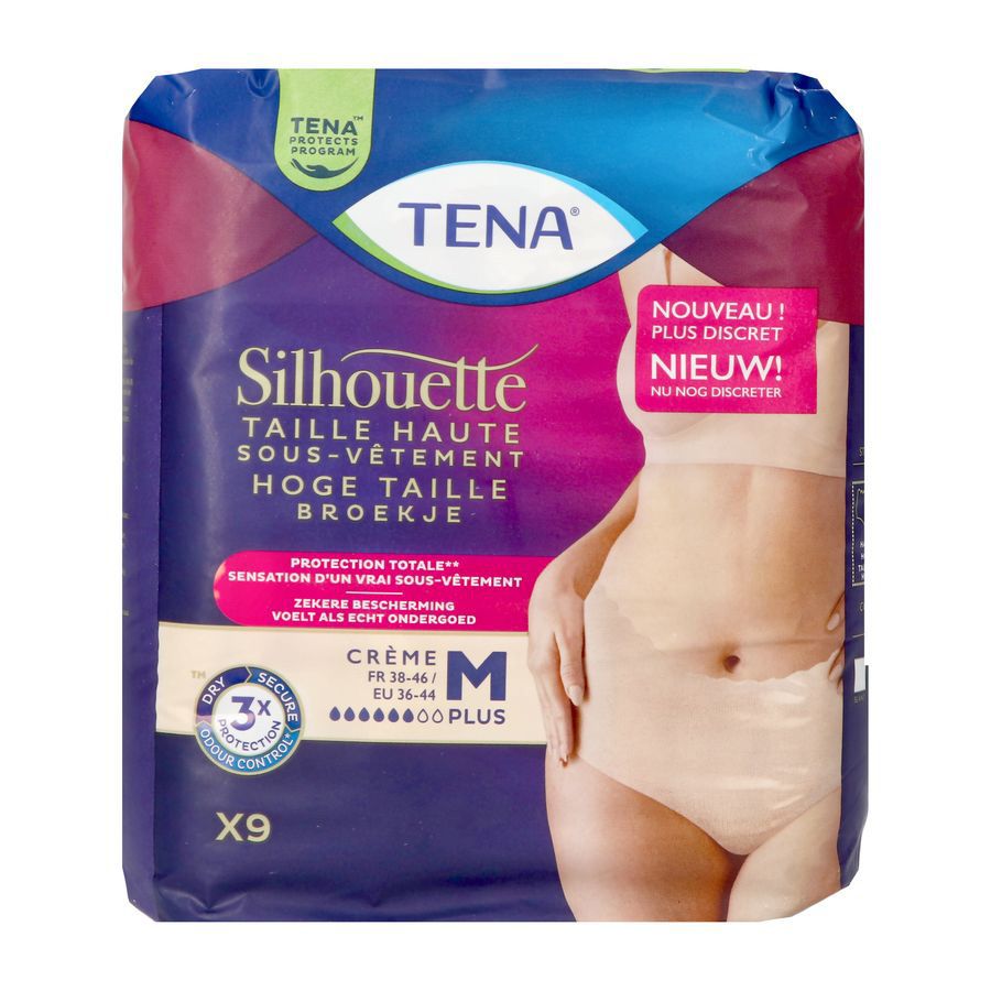 Tena Silhouette Plus Crème Hoge Taille M