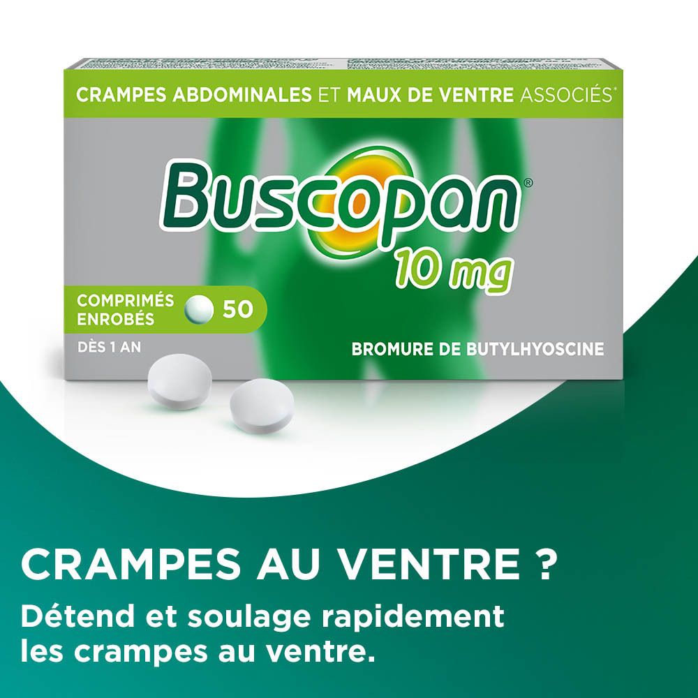 Buscopan® Forte 10 mg | Crampes Abdominales Et Maux De Ventre Associés
