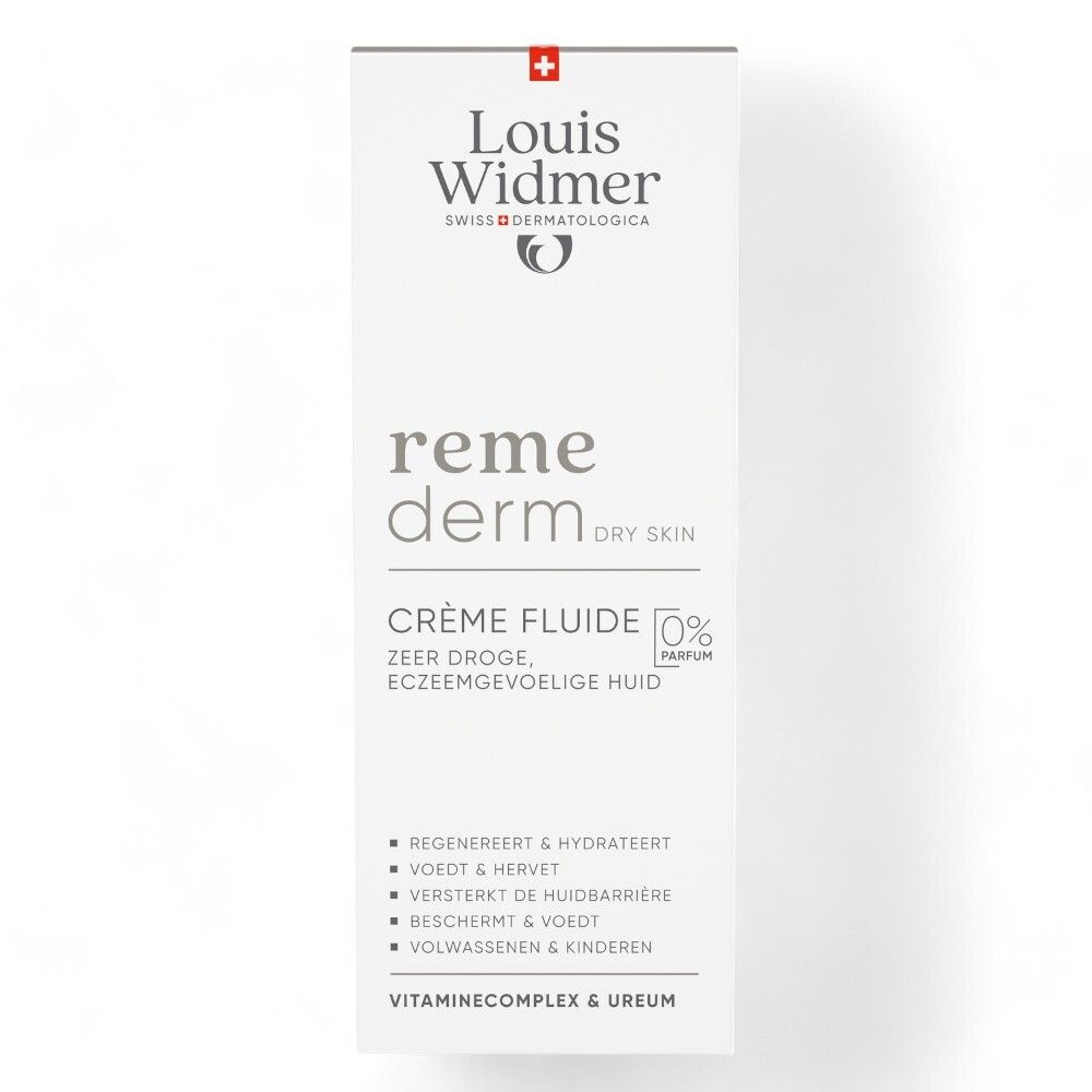 Louis Widmer Remederm Dry Skin crème Fluide Zonder Parfum