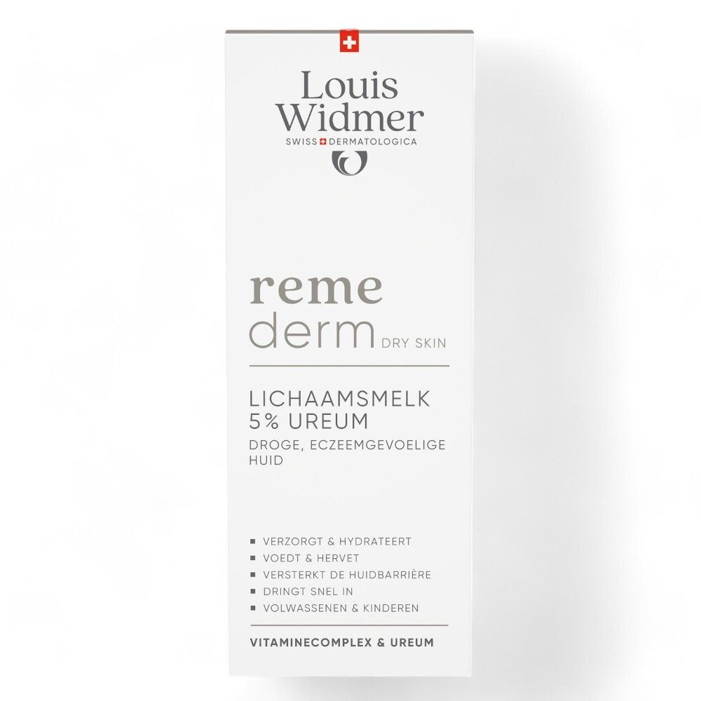 Louis Widmer Remederm Dry Skin Lait Corporel 5 % Urée Légèrement Parfumé