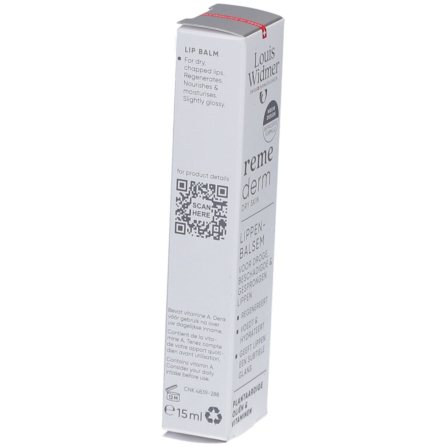 Louis Widmer Remederm Dry Skin Baume à Lèvres