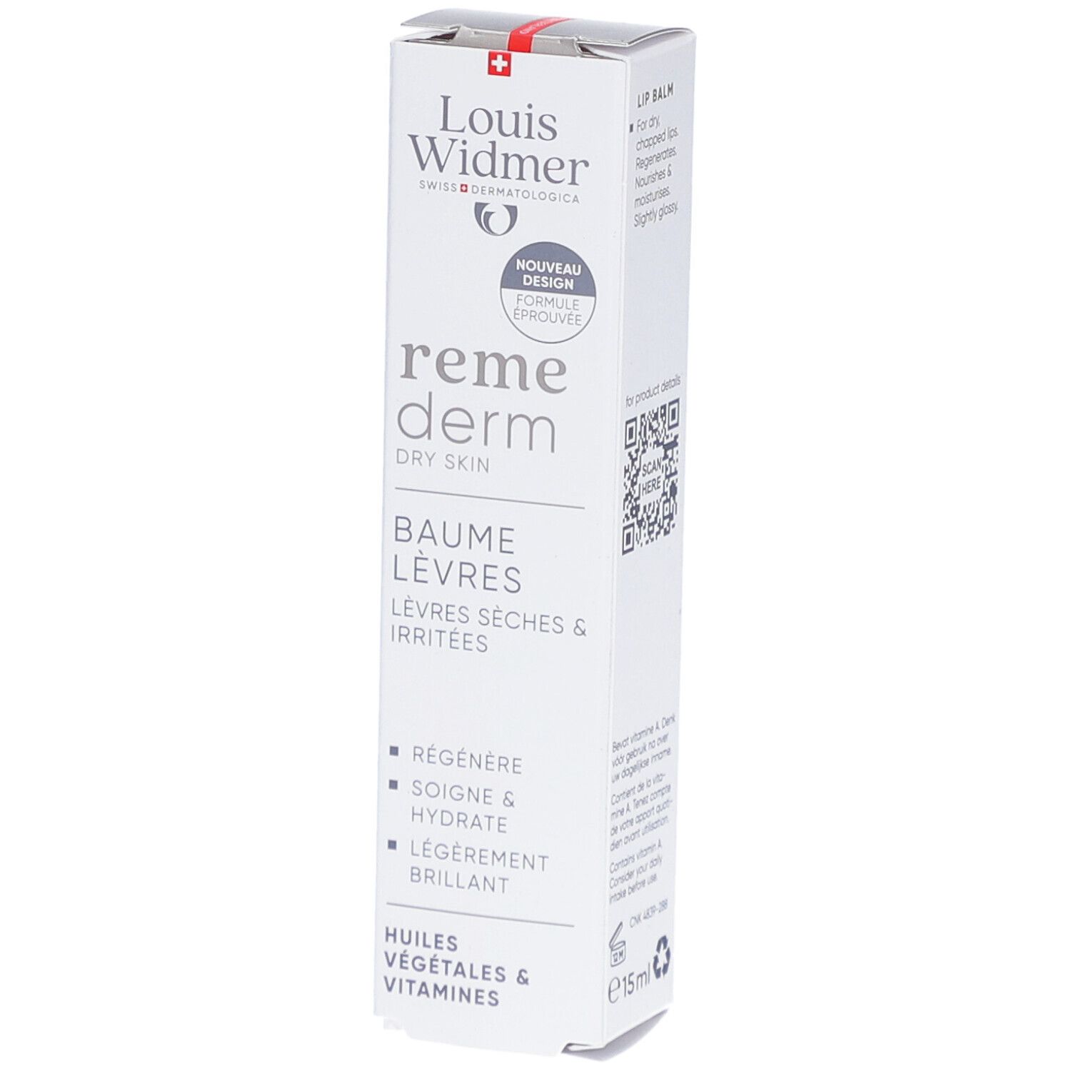 Louis Widmer Remederm Dry Skin Baume à Lèvres
