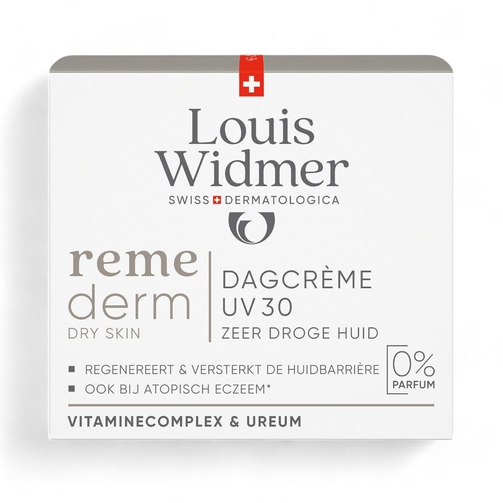 Louis Widmer Remederm Dry Skin Gezichtscrème UV30 Zonder Parfum