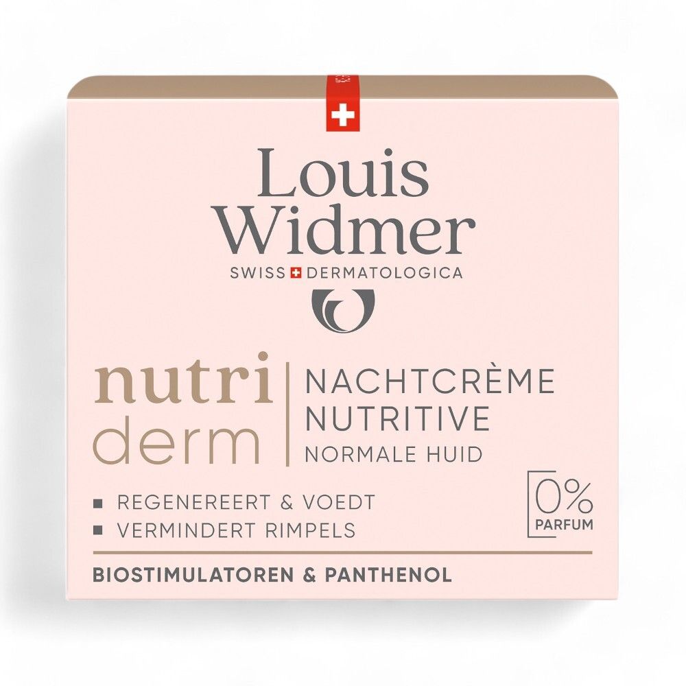 Louis Widmer Nutriderm Nachtcrème Nutritive Zonder Parfum
