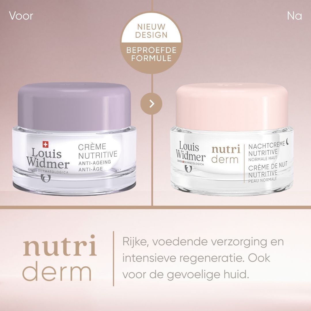 Louis Widmer Nutriderm Nachtcrème Nutritive Zonder Parfum