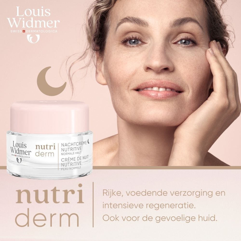 Louis Widmer Nutriderm Nachtcrème Nutritive Zonder Parfum
