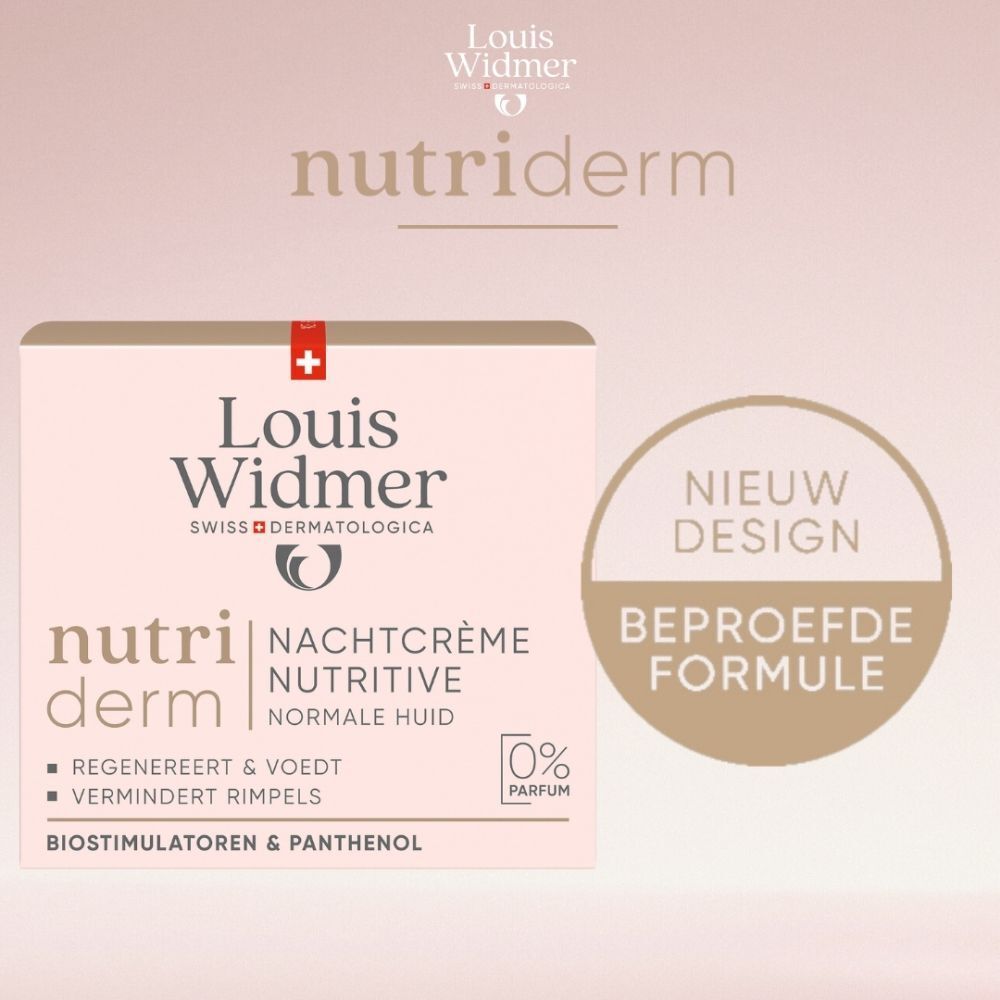 Louis Widmer Nutriderm Nachtcrème Nutritive Zonder Parfum