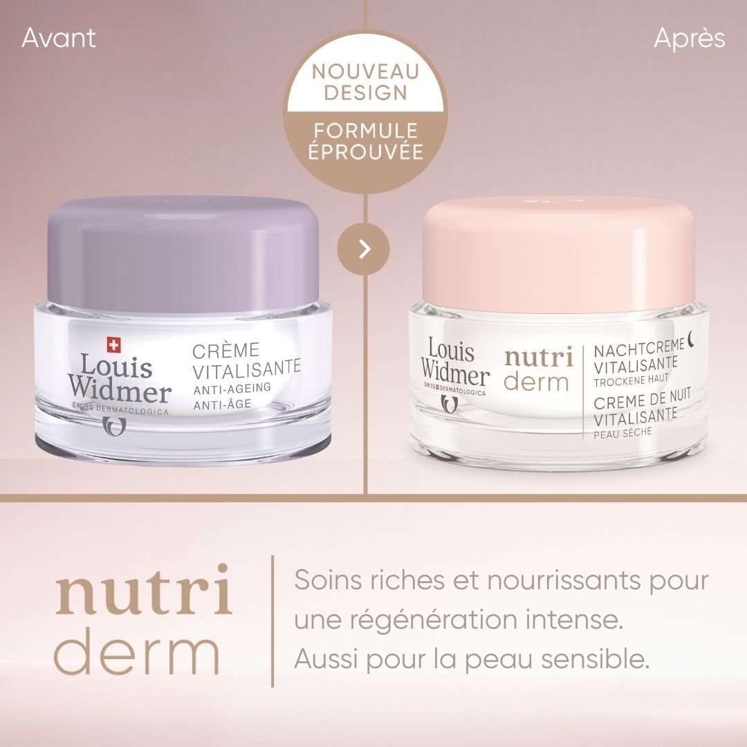 Louis Widmer Nutriderm Crème de Nuit Vitalisante Légèrement Parfumée