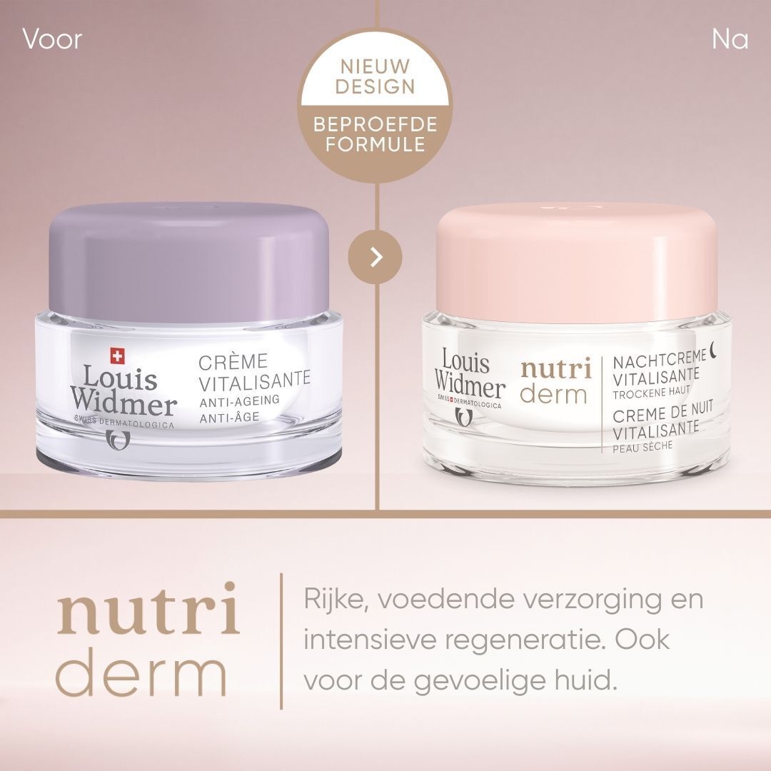 Louis Widmer Nutriderm Nachtcrème Vitalisante Licht Geparfumeerd