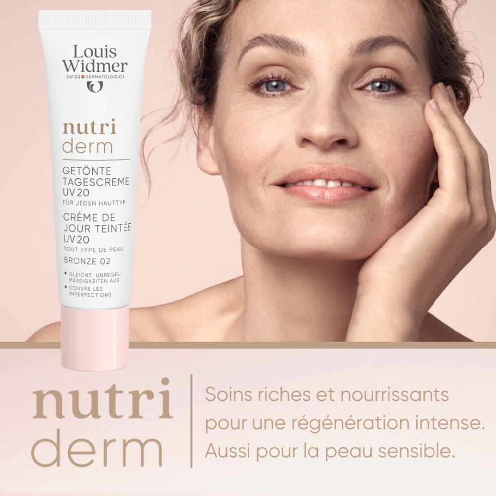 Louis Widmer Nutriderm Crème de Jour Teintée UV20 Bronze 02