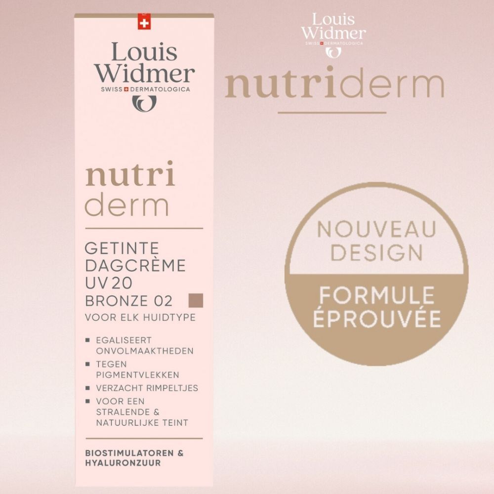 Louis Widmer Nutriderm Crème de Jour Teintée UV20 Bronze 02