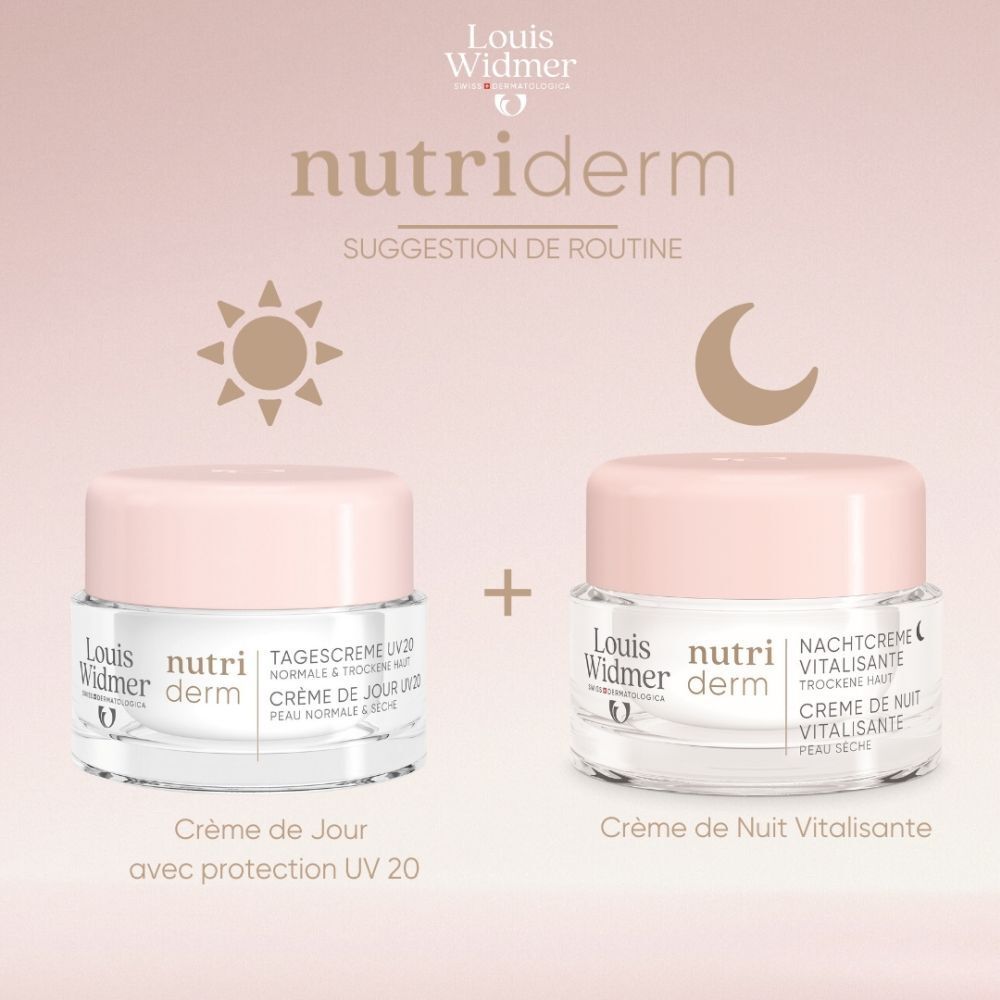Louis Widmer Nutriderm Crème de Jour UV20 | Sans Parfum
