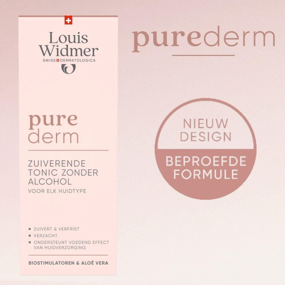 Louis Widmer Purederm Zuiverende Tonic Zonder Alcohol