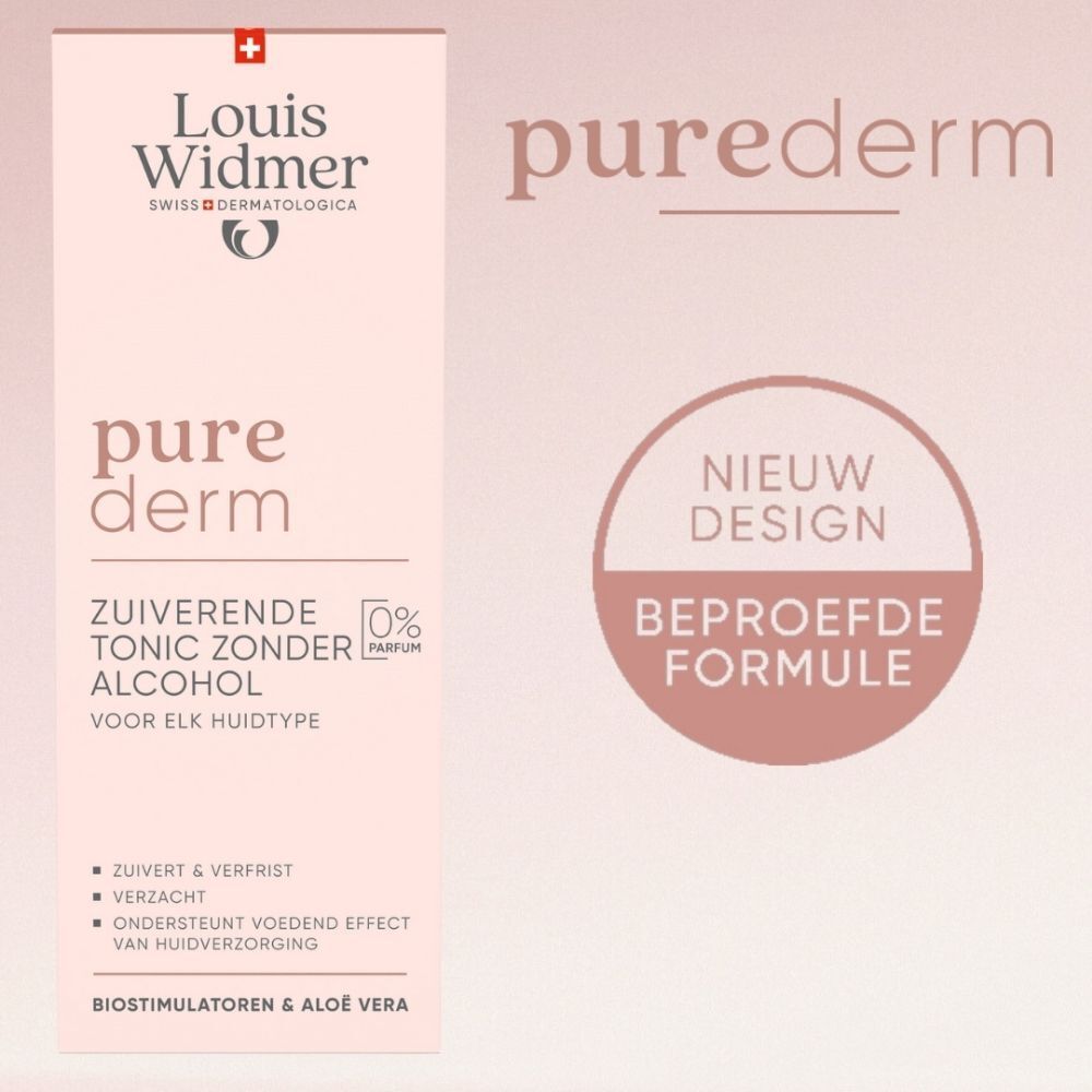Louis Widmer Purederm Zuiverende Tonic Zonder Alcohol Zonder Parfum