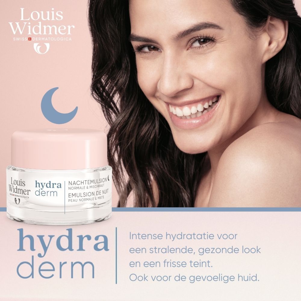 Louis Widmer Hydraderm Nachtemulsie Zonder Parfum