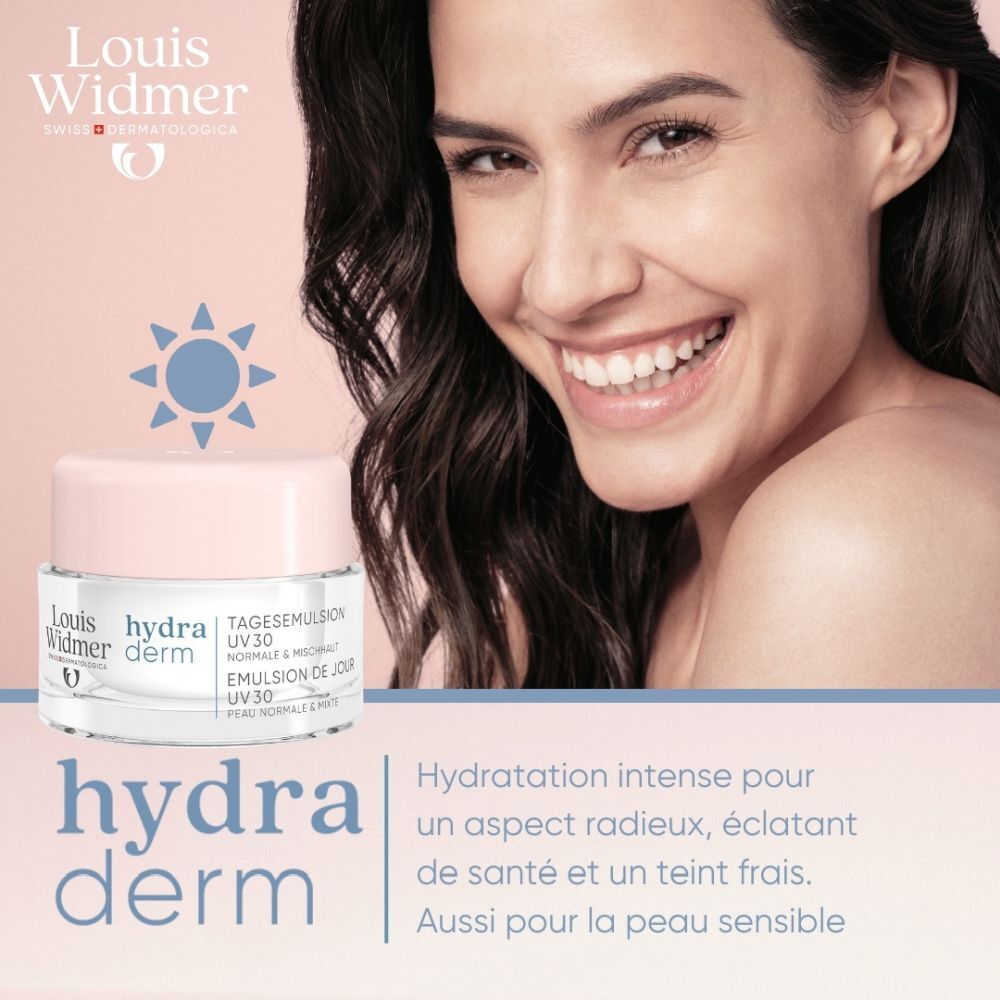 Louis Widmer Hydraderm Émulsion de Jour UV30 Légèrement Parfumée