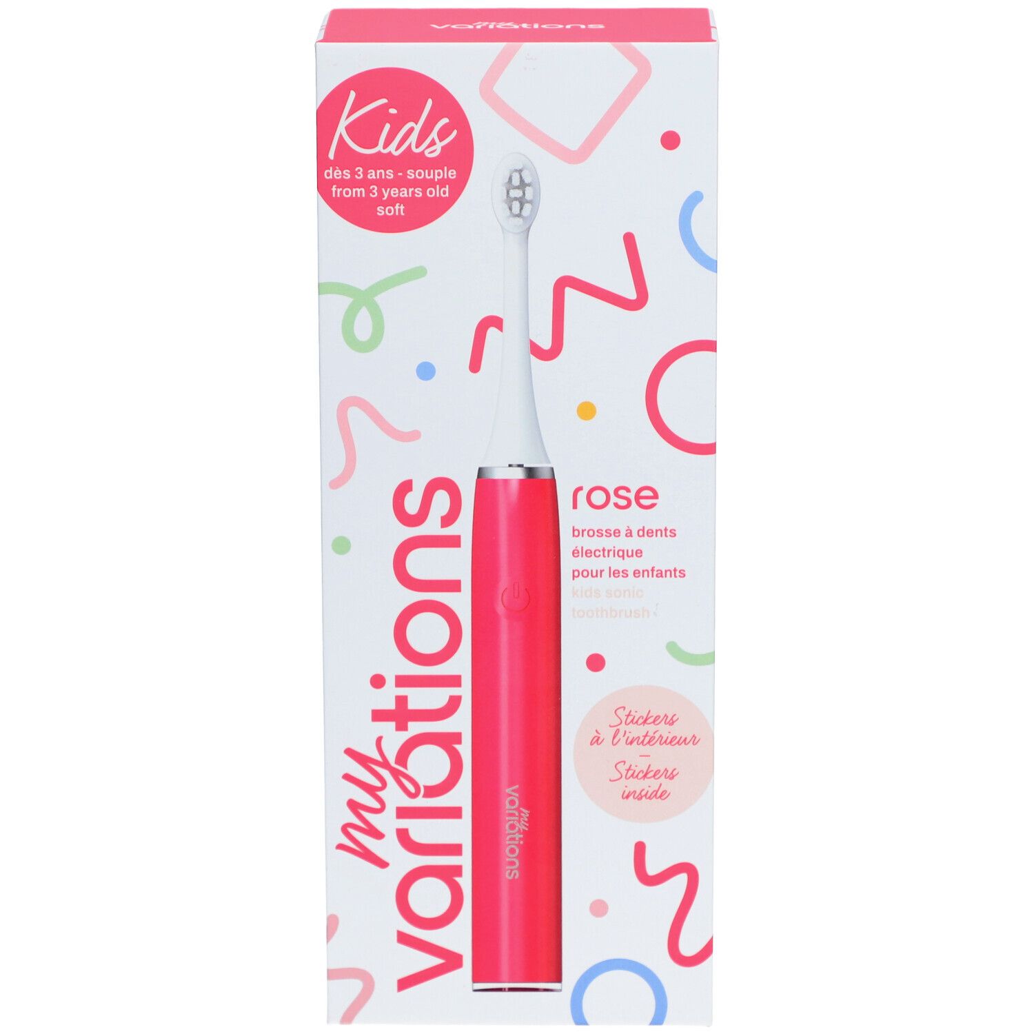 Myvariations Brosse à Dents Electrique Kids Sonic Rose